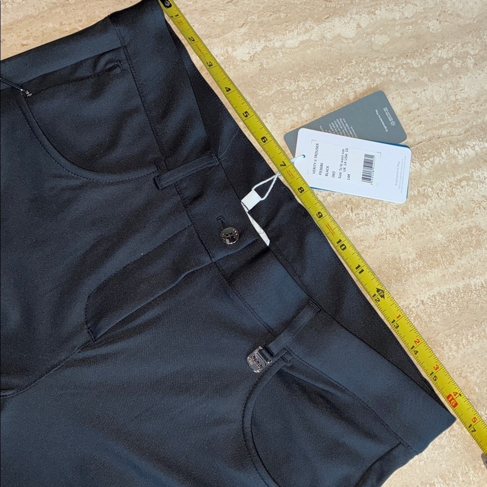 Ping Golf Pants Women 10 Black Sensor Cool "Verity II Trouser" Ping hardware EUC - Picture 14 of 17